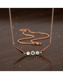 Chic Multi-Stone Bar Necklace – Everyday Sophistication